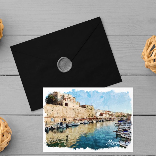 Carte Postale Minorque Baleares Port Ciutadella Voyage (menorca spain baleares postcard)