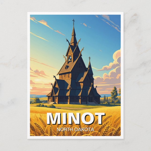 Carte Postale Minot Park Dakota du Nord (Devant)