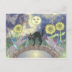 Carte Postale Minuit dans le jardin des libellules