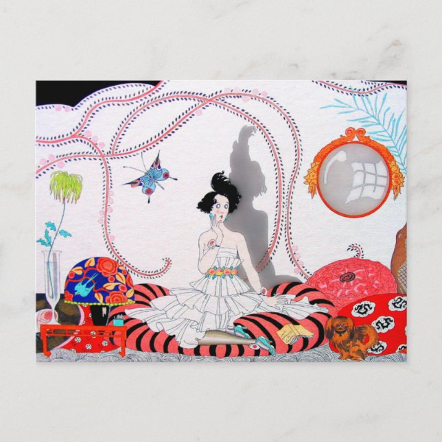 Carte Postale Minuit ! ou Appartement tendance (Devant)