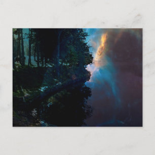 Carte Postale Minuit sur le bord du lac