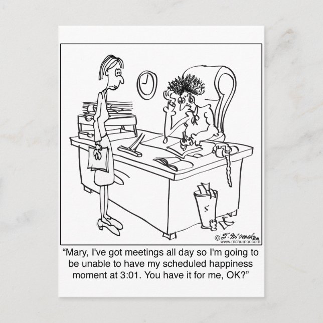 Carte Postale Minute de bonheur programmée (Devant)