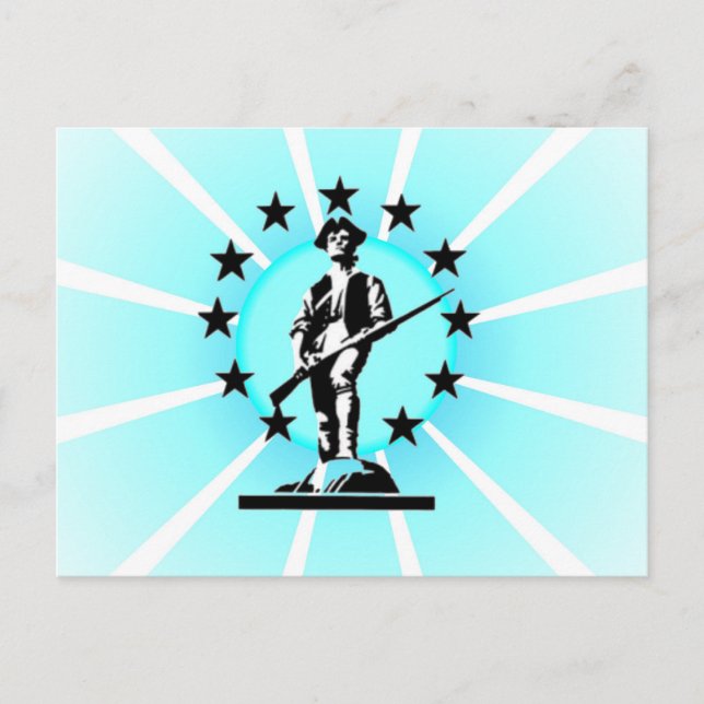 Carte Postale Minuteman brillant (Devant)