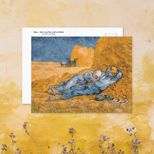 Carte Postale Mion Repos de Work Vincent van Gogh