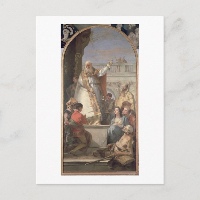 Carte Postale Miracle of St. Patrick, c.1746 (huile sur toile) (Devant)