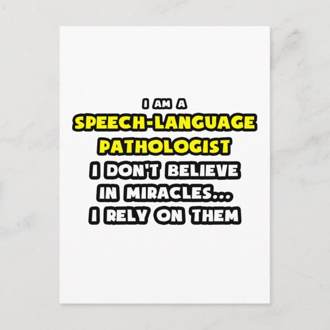 Carte Postale Miracles et orthophonistes (Devant)