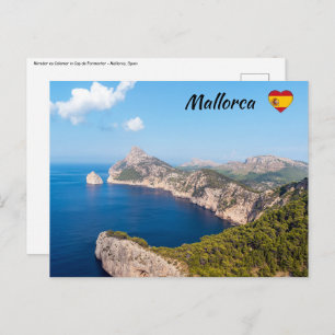 Carte Postale Mirador es Colomer en Casquette de Formentor - Mal