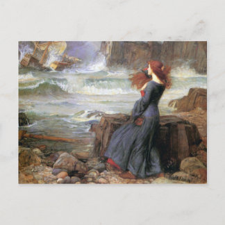 Carte Postale Miranda - Le Tempest - John William Waterhouse