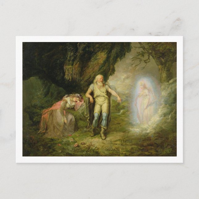 Carte Postale Miranda, Prospero et Ariel, de "The Tempest" par (Devant)