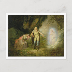 Carte Postale Miranda, Prospero et Ariel, de "The Tempest" par