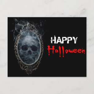Carte Postale Miroir de fantôme effrayant Halloween