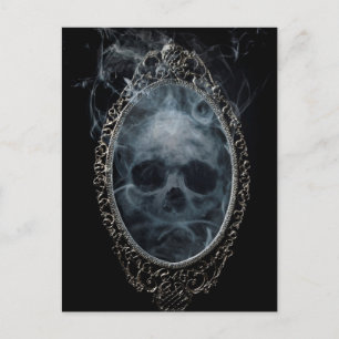 Carte Postale Miroir de fantôme effrayant Halloween