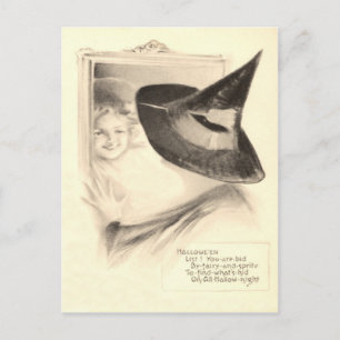 Carte Postale Miroir de sorcière fille