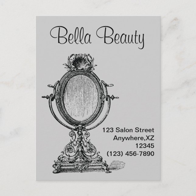 Carte Postale Miroir vintage (Devant)