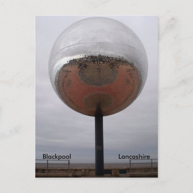 Carte Postale Mirrorball Blackpool (Devant)