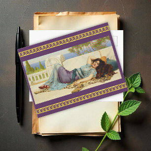 Carte Postale Mischief and Repose de John Godward