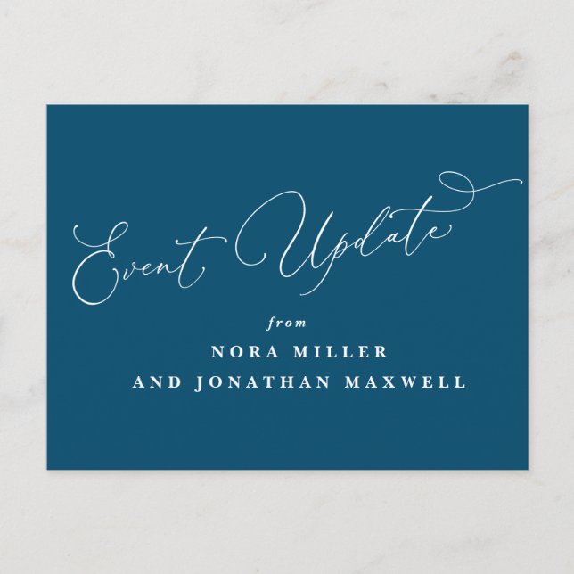 Carte postale Mise à jour des événements de script (Devant)