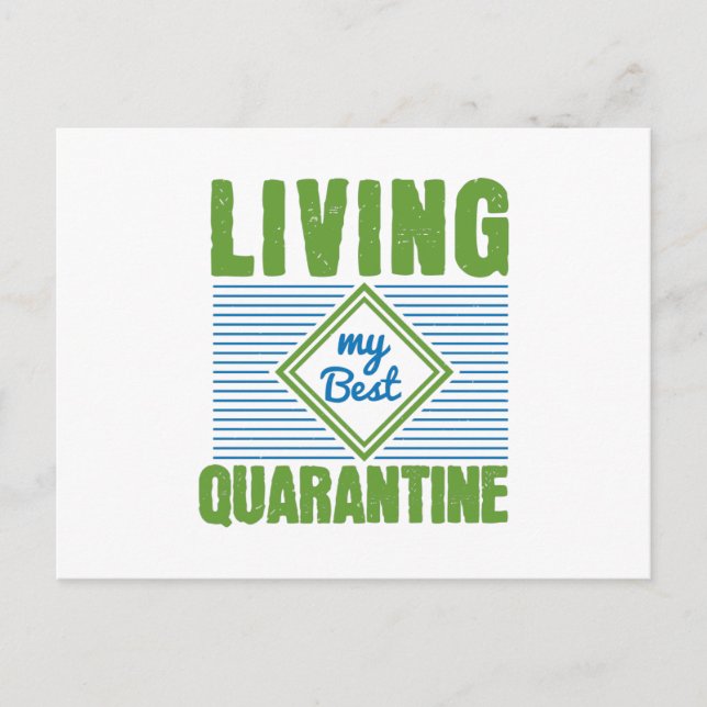 Carte Postale Mise en quarantaine Conception de sensibilisation  (Devant)
