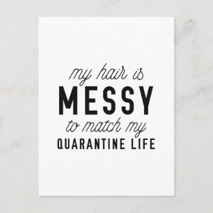 Carte Postale Mise en quarantaine des cheveux