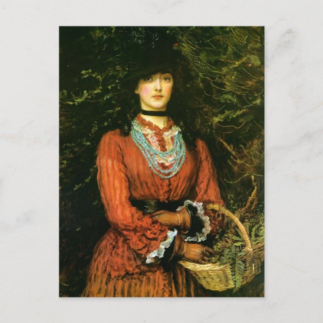 Carte Postale Miss Eveleen Tennant par John Everett Millais (Devant)