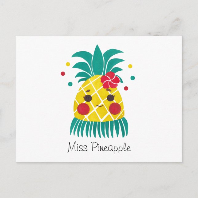 Carte Postale Miss Hawaiian Pineapple (Devant)