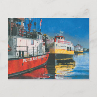 Carte Postale Miss Portland Bateau-pompe et Casco Bay Ferries