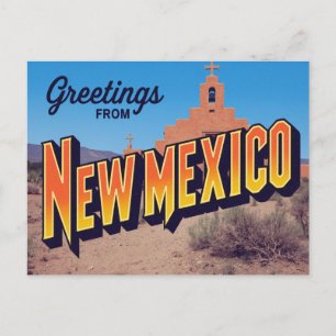 Carte Postale Mission Adobe du Nouveau-Mexique