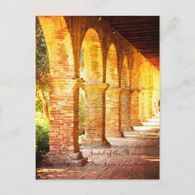 Carte Postale Mission Arches San Juan Capistrano (Devant)