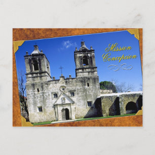 Carte Postale Mission Concepción à San Antonio, Texas