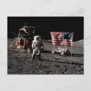 Carte Postale Mission d'atterrissage lunaire Apollo 17 de la NAS