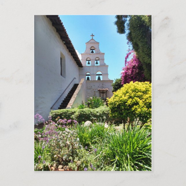 Carte postale Mission San Diego de Alcala (Devant)