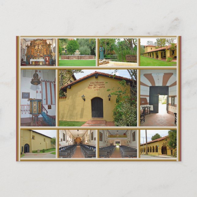 Carte Postale Mission San Fernando Rey (Devant)