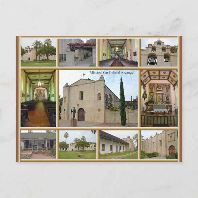 Carte Postale Mission San Gabriel (Devant)