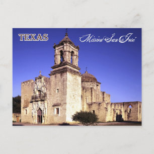 Carte Postale Mission San José, San Antonio, Texas