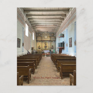 Carte Postale Mission San Miguel Arcángel, Couleur
