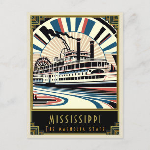 Carte Postale Mississippi Art déco