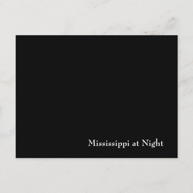 Carte Postale Mississippi at Night (Devant)