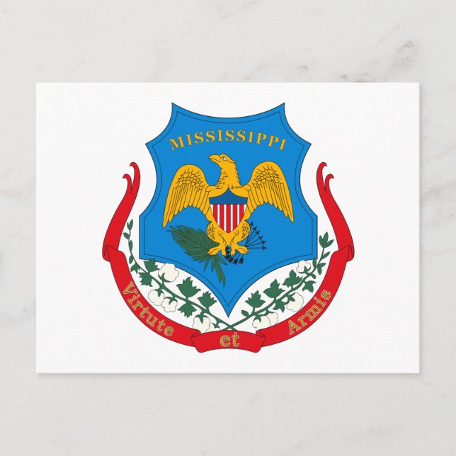 Carte postale Mississippi Coat of Arms (Devant)