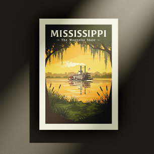 Carte Postale Mississippi vintage