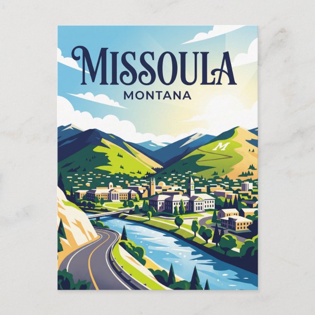 Carte Postale Missoula États-Unis (Devant)