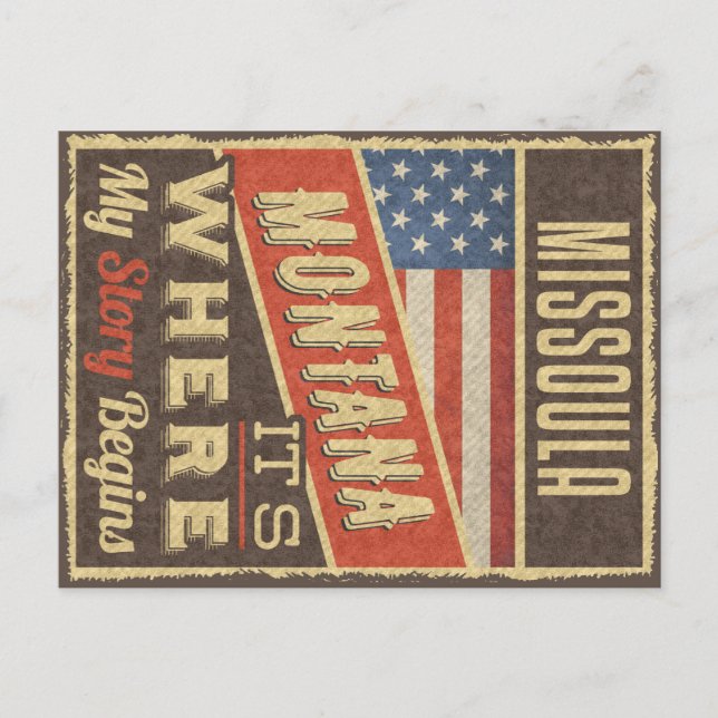 Carte Postale Missoula Montana (Devant)