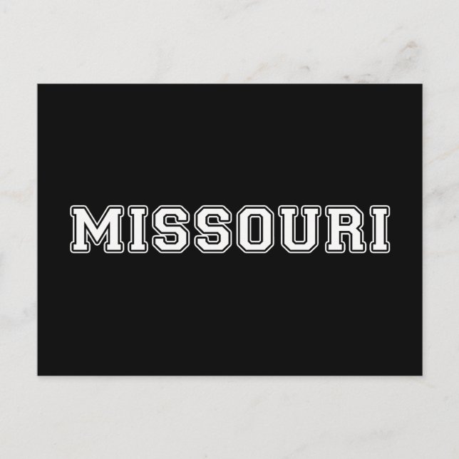 Carte Postale Missouri (Devant)