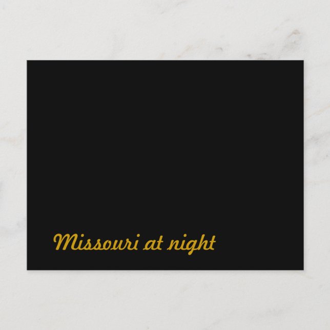 Carte Postale Missouri la nuit (Devant)
