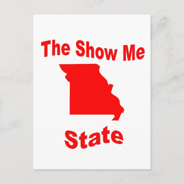 Carte Postale Missouri : L'état Show Me (Devant)