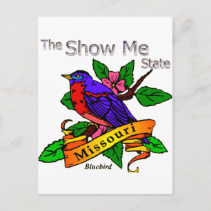 Carte Postale Missouri Me Montre Bluebird