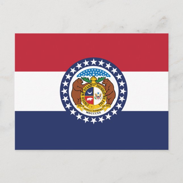 Carte Postale Missouri State Flag Show-Me State Seal (Devant)