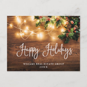 Carte Postale Mistletoe Noël Fêtes Salutation d'entreprise