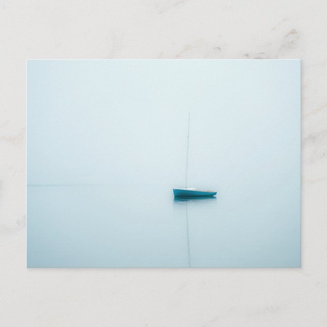 Carte Postale Misty matinal voilier, Cape Cod (Devant)