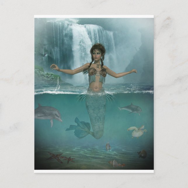 Carte Postale Misty Morning Mermaid (Devant)