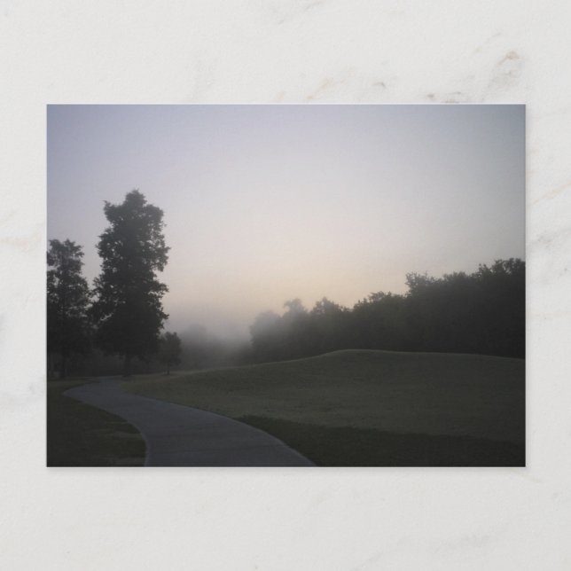 Carte Postale Misty Morning Path (Devant)